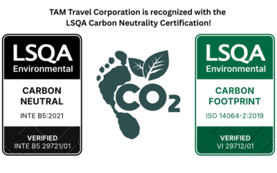 TAM Travel Corporation Achieves Carbon Neutrality